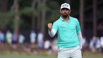 Pavon, who goes into day four in contention for victory at the 2024 US Open, takes inspiration from a motivational tattoo on his right hand.