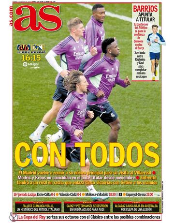 Las portadas de AS de enero