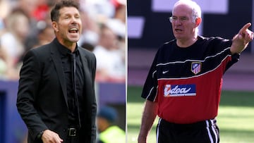 Simeone y Luis Aragonés.