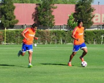 Ramón Fernández y Enzo Gutiérrez entrenan en el CDA.