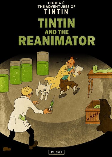 Portadas de Tintín al estilo H.P. Lovecraft