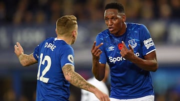 Con Yerry Mina, Everton vuelve al triunfo en Premier League