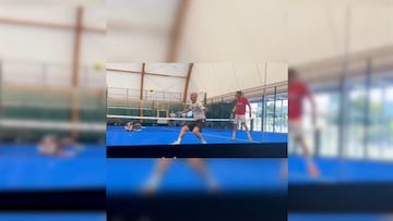 El Papu deja atónitos a todos en redes con este punto de pádel: el final es digno de un profesional