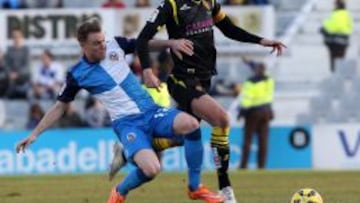 Carlos Clerc y Javi Álamo, en una acción del partido.
