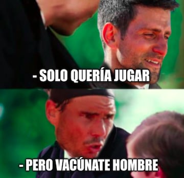 Los mejores memes del caso Djokovic