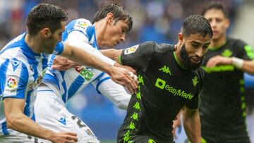 Fekir, en el partido ante la Real Sociedad.