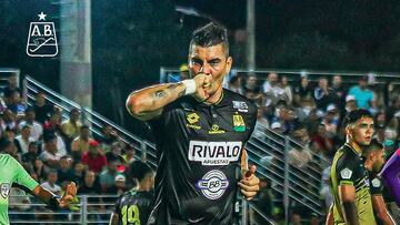 El delantero volvió a anotar en la Liga BetPlay. Doblete ante Águilas Doradas.
