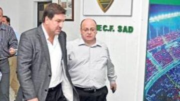 <b>TÁNDEM. </b>José Sepulcre y Juan Carlos Ramírez, en las oficinas del Martínez Valero.