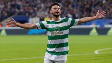 Patrick Roberts con el Celtic de Glasgow.