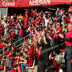 La afición del Mirandés sigue creciendo