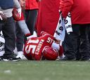 Las imágenes de dolor de Patrick Mahomes al romperse la rodilla