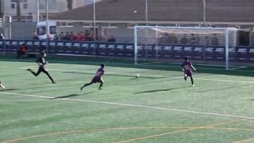¿Viveza o trampa? El Barça sub 16 anota este gol sin rival