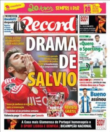 Portadas de la prensa deportiva