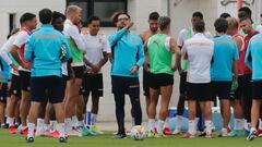 Bordal&aacute;s, en el &uacute;ltimo entrenamiento previo al Athletic.