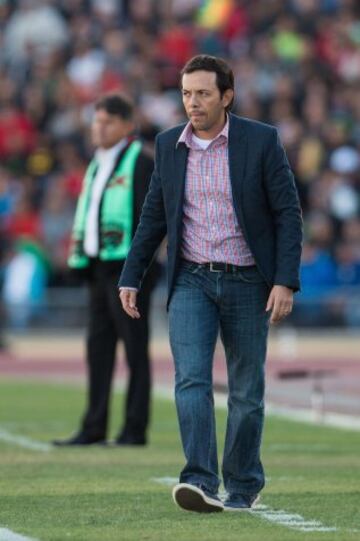 El entrenador del Atlante, Eduardo Fentanes.