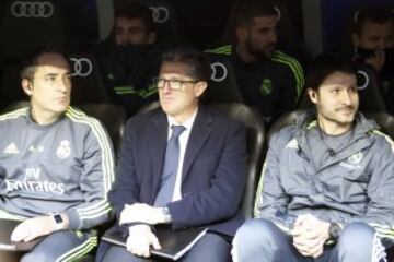 Chendo en el banquillo.