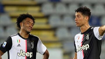 Juan Guillermo Cuadrado y Cristiano Ronaldo