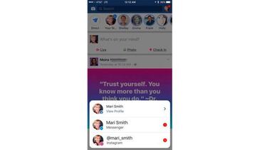 Facebook unirá las notificaciones de Messenger e Instagram en una sola app