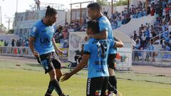 Futbol, Deportes Iquique vs Audax Italiano.
 Campeonato de Clausura 2016/17
 El jugador de Deportes Iquique, Diego Bielkiewicz, centro, celebra su gol contra Audax Italiano durante el partido de primera division disputado en el estadio Municipal de Cavanc