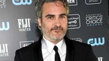 Joaquin Phoenix, en la 25° edición anual de los Critics Choice Awards en Barker Hangar, California. Enero 12, 2020.