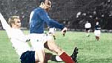 <b>SOLITARIO GOL.</B> En las semifinales sólo se marcó un gol; el de Dzajic ante Inglaterra en Florencia.