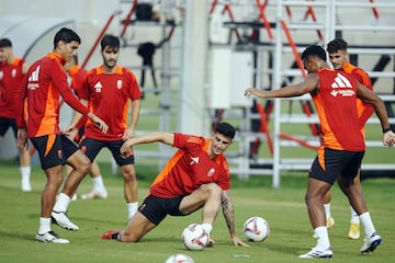 Entrenamiento del Granada bajo las órdenes de Escribá-