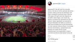 Paolo Guerrero se despide de Flamengo