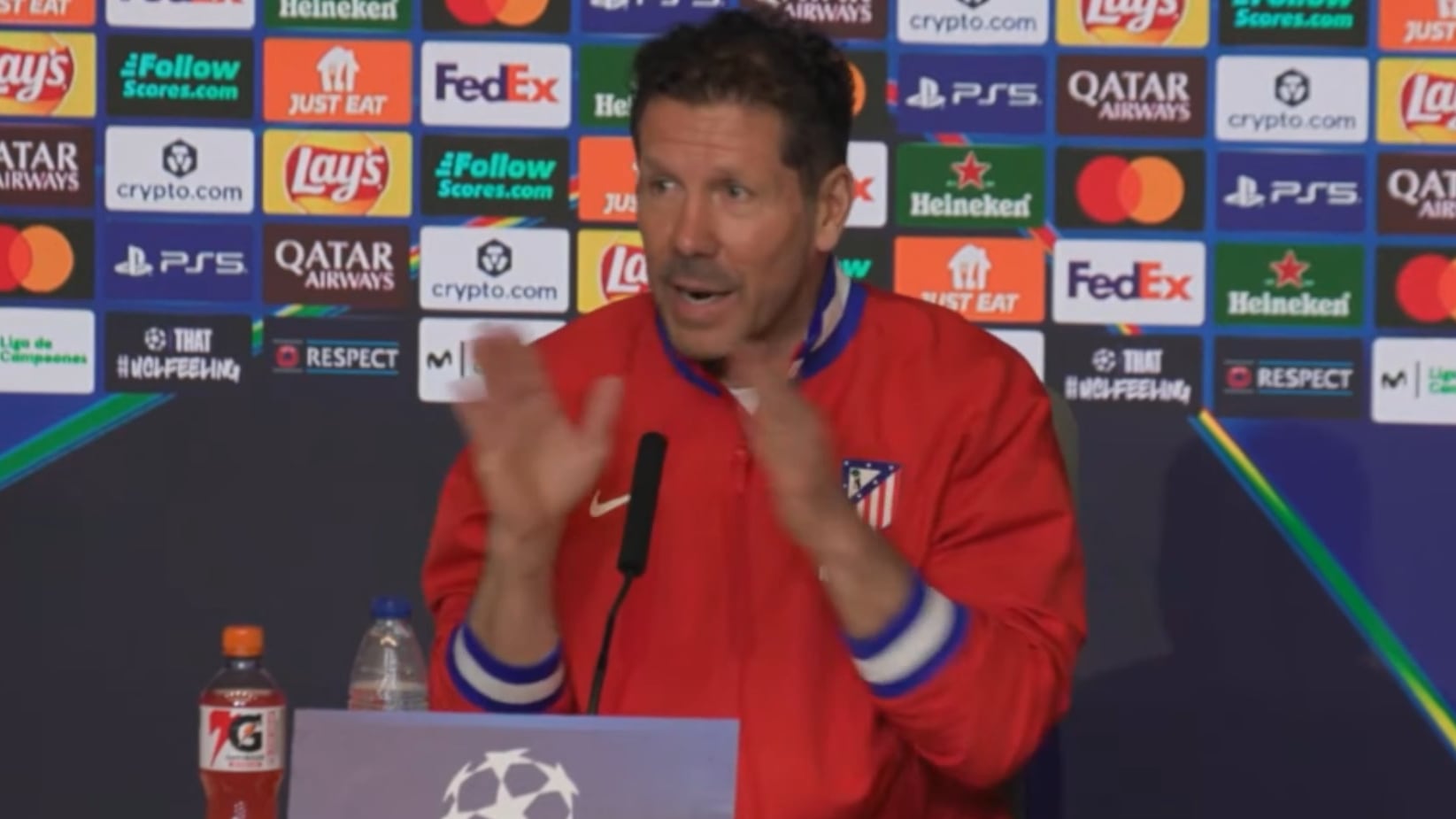 La genial reflexión de Simeone sobre que el Tottenham sea el 16ª de la Premier
