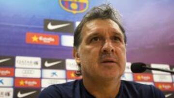 El entrenador del Barcelona, el argentino Gerardo &#039;Tata&#039; Martino.