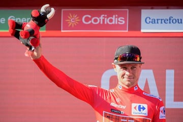 El irlandés Nicolas Roche, nuevo maillot rojo de la Vuelta a España.