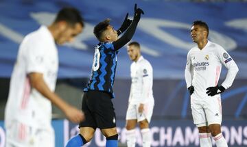 2-1. Lautaro Martínez celebró el primer gol.