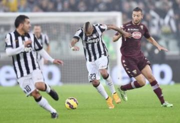 Arturo Vidal fue clave en le triunfo de Juventus, tras anotar la apertura y ceder el pase a Pirlo en el segundo gol.