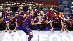 El Bar&ccedil;a celebra su triunfo en la Copa del Rey 2020.