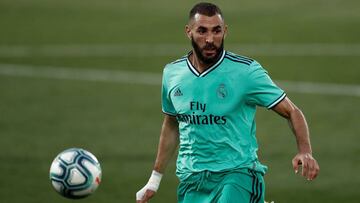 Karim Benzema, delantero del Real Madrid, en el &uacute;ltimo partido de LaLiga Santander contra el Legan&eacute;s.