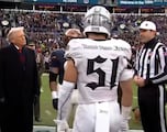Trump executes coin toss at legendary Army-Navy football game