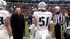 Trump executes coin toss at legendary Army-Navy football game