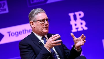 Britain's Prime Minister Keir Starmer attends a panel discussion during the 2025 Global Progress Action Summit, in London, Britain, September 26, 2025. REUTERS/Jack Taylor
