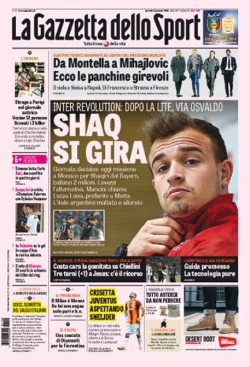 Portadas de la prensa deportiva