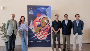 Foto de grupo de la presentación del cartel de la 113ª edición del CSIO Barcelona