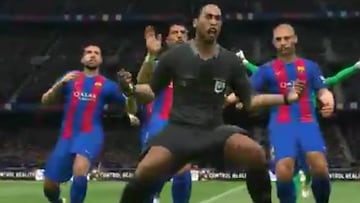 El vídeo que revienta en Twitter: ¡un árbitro celebra con el Barça!