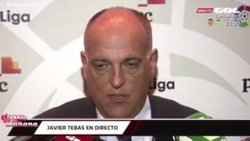 Tebas: "Piqué es un gran central, pero de justicia entiende poco"
