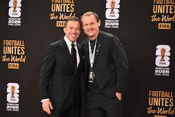 El ex futbolista Alessandro Del Piero y el CEO de Adidas, Bjorn Gulden.