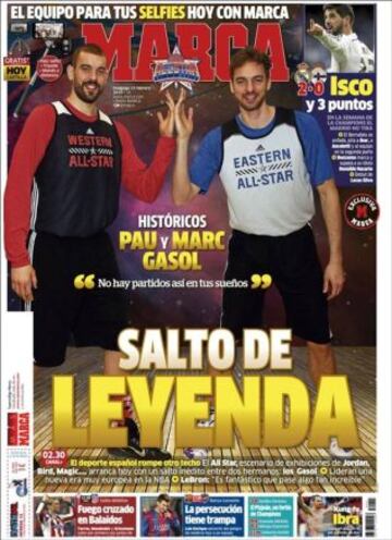 Portadas de la prensa deportiva