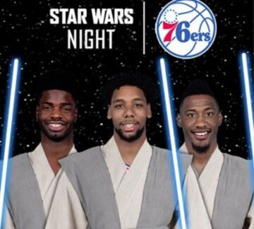 Noel, Okafor y Covington: as¨ª presentaron los Sixers a sus jugadores.