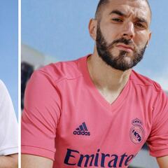 Benzema presenta la nueva camiseta del Real Madrid