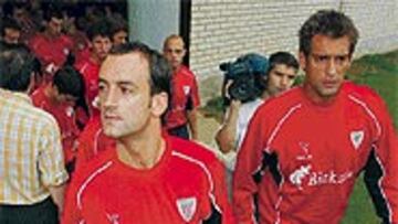 <b>CONSOLIDARSE</b>. Etxbe y Urzaiz consideran clave ganar al Betis para ratificar el objetivo de Europa.