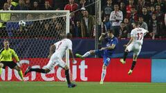 Sevilla-Leicester en imágenes