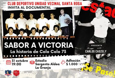 Carlos Caszely presentará en La Granja el documental sobre Colo Colo ’73