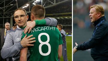 Martin O'Neill hizo jugar a James McCarthy m¨¢s tiempo del que esperaba Ronald Koeman.