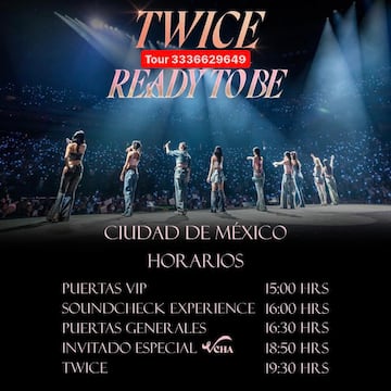 Horarios de Twice en México